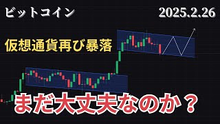 2/26 仮想通貨相場分析 この暴落はさすがにやばいか？