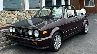 1992 Volkswagen Cabriolet Wolfsburg Edition only 81K original miles