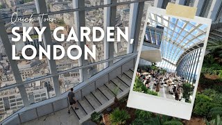 Sky Garden, London | Quick Tour of the Walkie-talkie! 🇬🇧 Free things to do in London