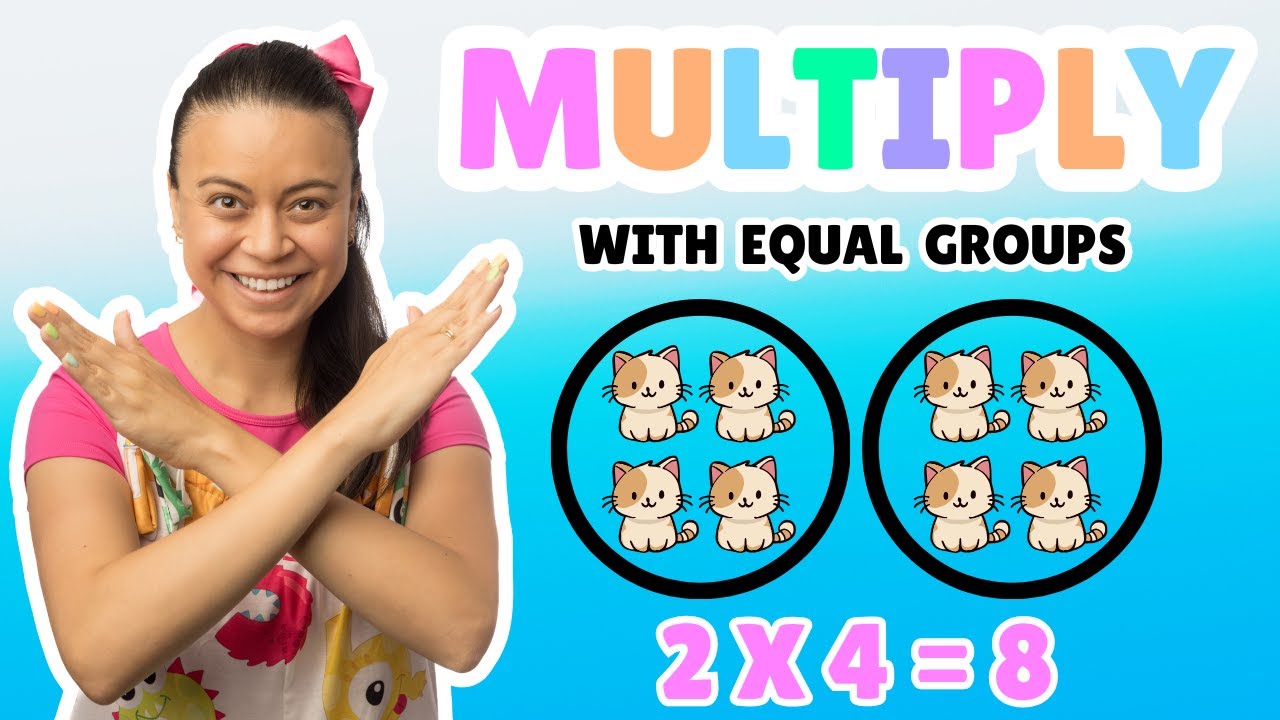 Multiplying Using Equal Groups Youtube