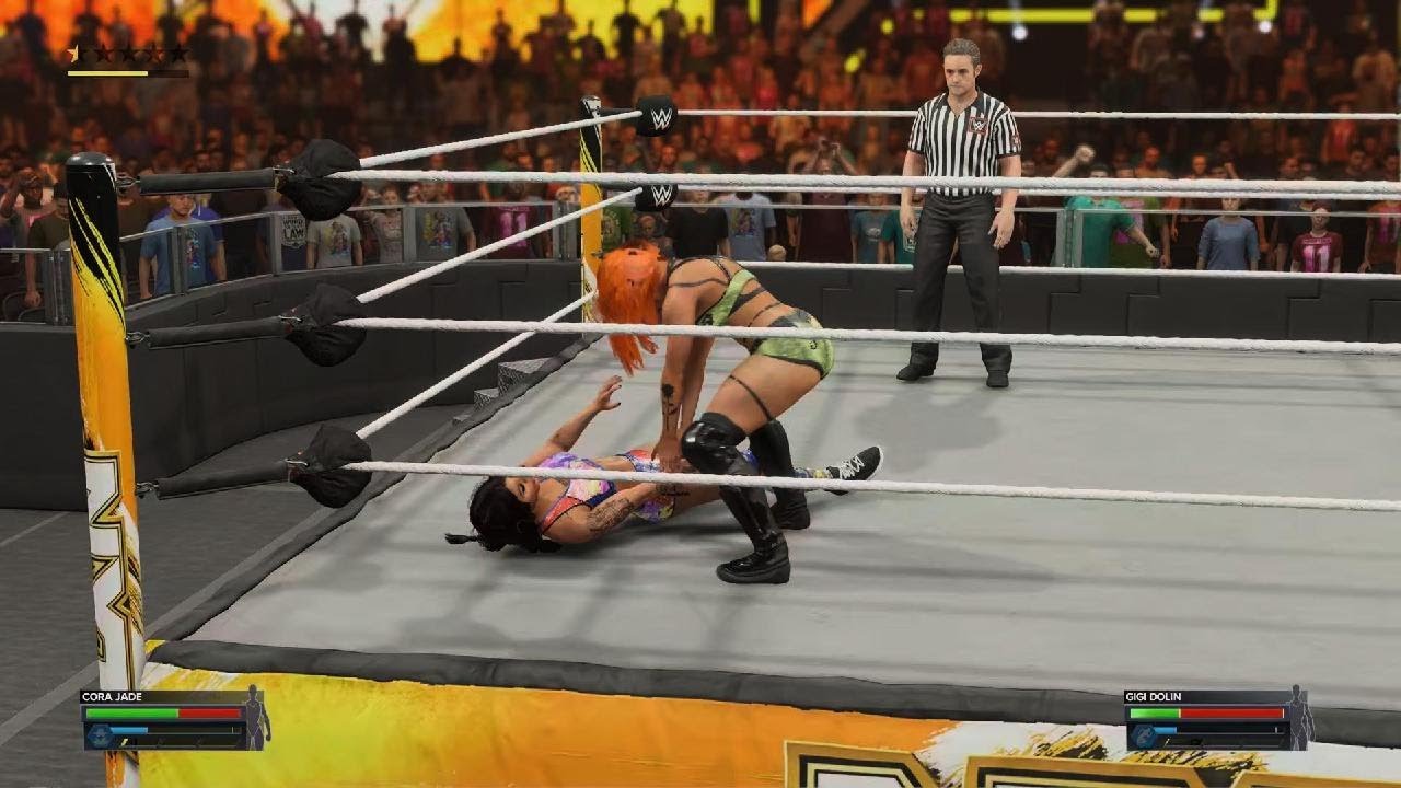 WWE 2K23 Cora Jade Vs Gigi Dolin - YouTube