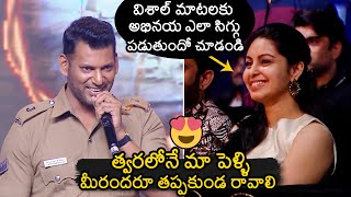 Hero Vishal Gives Clarity About His Marriage With Abhinaya | Laatti Movie Teaser Launch | News Buzz