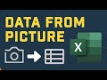 Import Data From Pictures In Excel (New Data From Picture Feature)
