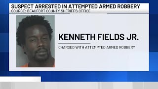 VIDEO: Man arrested in Beaufort County armed robbery attempt