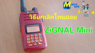 วิธียกเลิกโทนย่อย ZiGNAL Mini