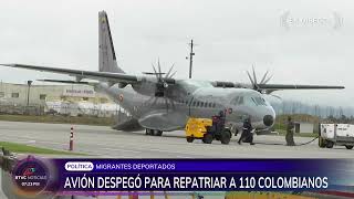 Fuerza Aérea Colombiana trae de regreso a 110 colombianos deportados desde EE. UU. | RTVC Noticias