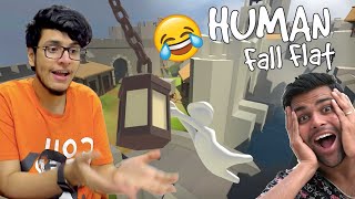 When Noobs Play HUMAN FALL FLAT [Funny Moments] with @DhiruMonchikk