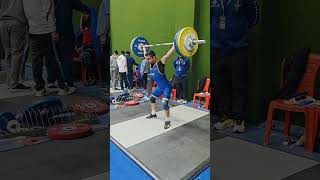 125 kg warm up #38thnationalgames #shortsfeed