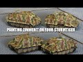 How to paint Zimmerit on your Sturmtiger or other Flames of War tanks