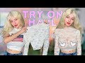 [4K] TRANSPARENT BLOUSE | TRY ON HAUL with Sofia