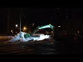 【4k 春への除雪】パワーショベルとローダ hokkaido sapporo snow removal