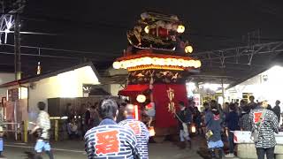 富貴地区祭礼2019 富貴市場組 天王丸MAH09668 駅つっこみ（四、五、六回目）