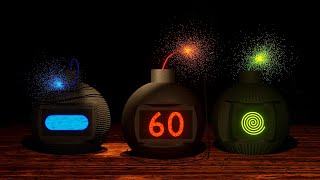 1 Minute Timer Bomb 💣 3D Timer