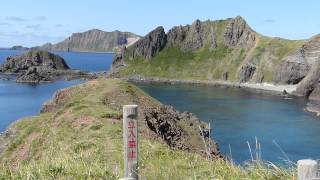 礼文島　スカイ岬(澄海岬)の絶景！　 Rebun Sky cape beautiful sea ,Hokkaido Japan