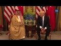 President Trump Participates in a Bilateral Meeting with the King of Bahrain