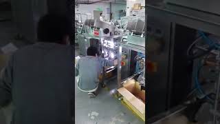 双头全自动面膜液体灌装机 面膜折叠机 mask folding machine