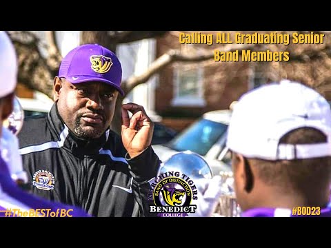 2023 Benedict College Band Of Distinction | "Graduating Band Senior ...