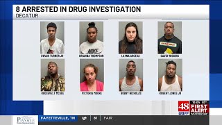8 arrested after drug distribution investigation in Decatur
