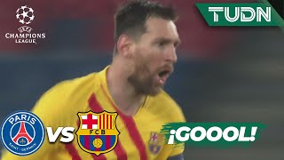 ¡ULTRA GOLAZO DE MESSI! ¡Se empata!  PSG 1-1 Barcelona | Champions League 2021 - 8vos | TUDN