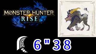 Monster Hunter Rise 魔物獵人崛起 集會7星金獅子(拔刀大劍)6分38秒