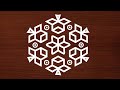 11x6 dots easy rangoli designs | Simple Rangoli designs | Rangoli Daily Vlogs