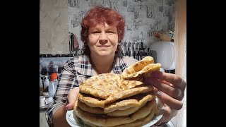 Вкуснейшие лепешки с зеленым луком, творогом и сыром😋😉
