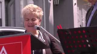 Mai-Kundgebung 2014: Georgia Sotiriou aus Thessaloniki