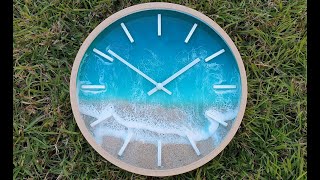 #57. Frothy Resin Waves on a Clock - Includes How To Disassemble and Reassemble Clock