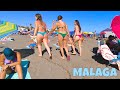 🌞 Beach Walk Malaga Playa Pedregalejo | Spain Hot Day on Costa Del Sol [4K]