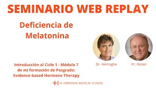 REPLAY - Seminario sobre deficiencia de melatonina