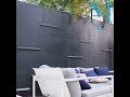 creating a modern outdoor oasis with a stunning water wall شلال جداري مودرن شلالات نوافير