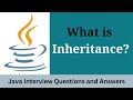 What is inheritance in Java | Java Interview Questions and Answers