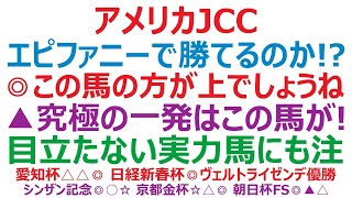 アメリカジョッキークラブカップ2023予想　エピファニーで勝てるのか！？ ◎この馬の方が上でしょうね。