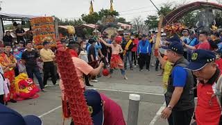 2020.03.08彰化埔心國安宮【玄天上帝】指示神遊 往中國大陸 謁祖進香 神靈 回鑾降駕 於王功福海宮 廟口 恭接天香 -1