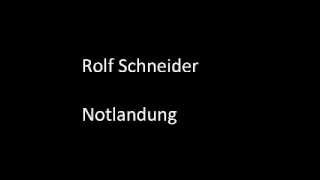 Rolf Schneider- Notlandung / Science Fiction Hörspiel