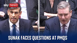 PMQs: UK Prime Minister Rishi Sunak faces questions from MPs