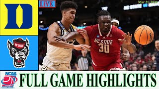 Duke vs NC State HIGHLIGHTS | Mar 31,2024 | NCAA Men's Basketball Championship| NCAA basketball
