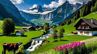 🇨🇭Grindelwald, Switzerland, Most beautiful towns, Relaxing Walking Tour 4K