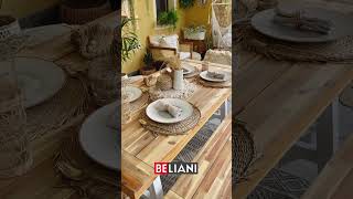 BELIANI - GARDEN DINING SET SCANIA