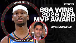 Shai Gilgeous-Alexander wins second consecutive MVP award 🏆 - Shams Charania | SportsCenter
