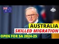 Australia Skilled Migration Program Open For SA in 2024: Australia Visa Update