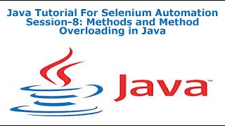 Java Training Session-8: Methods and Method Overloading in Java