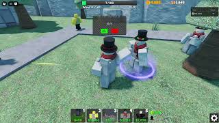 Random roblox NPC Tower defense gameplay