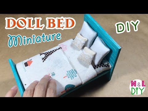 DIY Miniature Doll Bed | How to make Doll Bed DIY Miniature Doll Bed | How to make Doll Bed