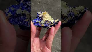 Azurite with Quartz Flower | 藍銅礦 花形 水晶 共生 標本