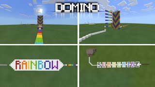 Rainbow Domino in mcpe | LagX Gaming | Mimecraft |