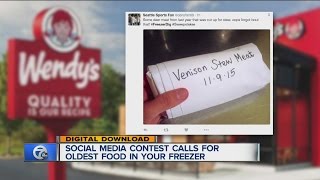 Wendy's social media contest calls for oldest food in your freezer