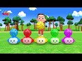 color balls song five little monkeys jumping on the bed bluloo nursery rhymes u0026 kids songs