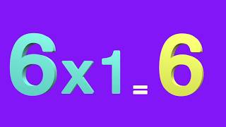 Learn Multiplication Table of Six 6 x 1 = 6 | 6 Times Tables