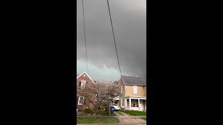 Video of storms from Bedford, Indiana